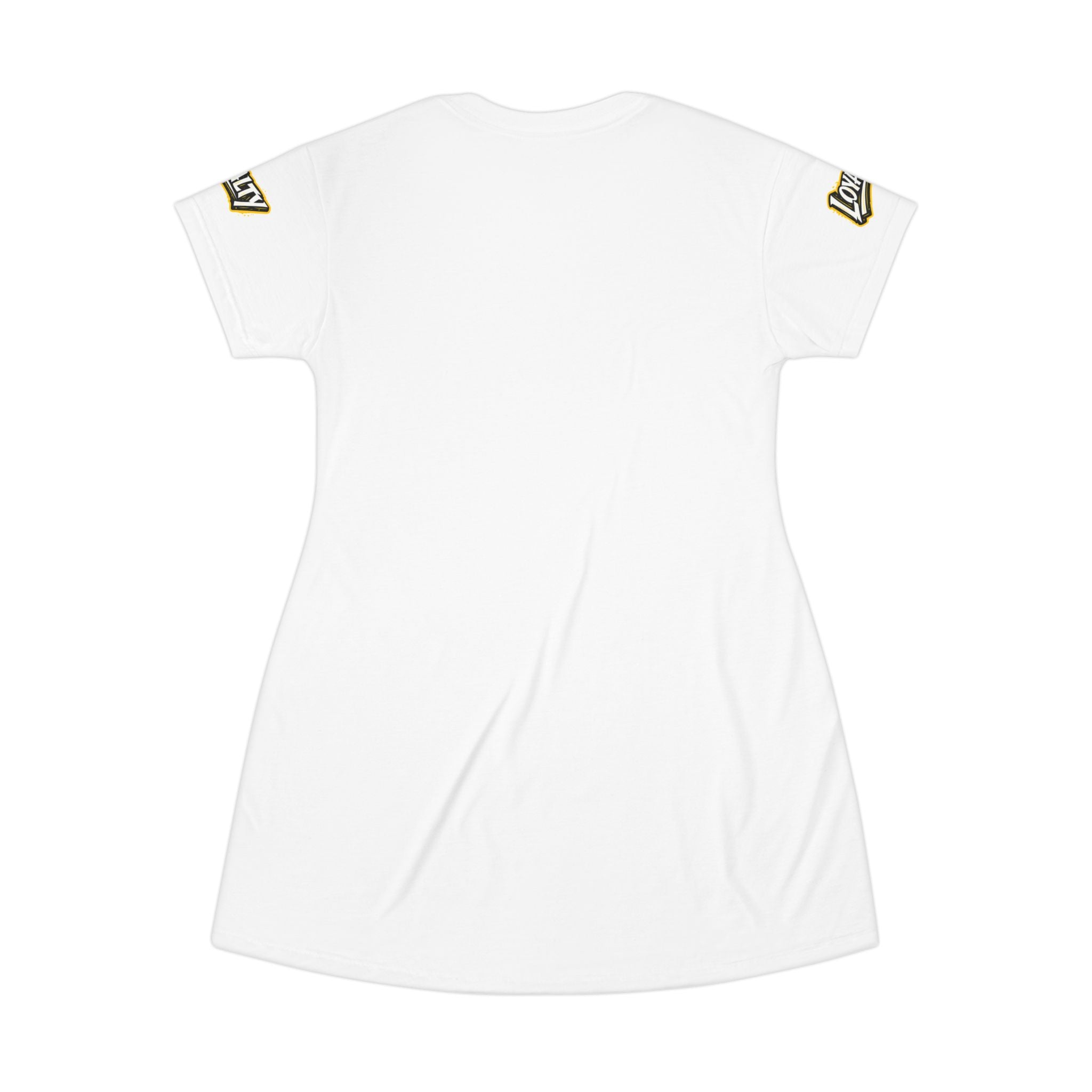 Gold Loyalty -White Tee Dress