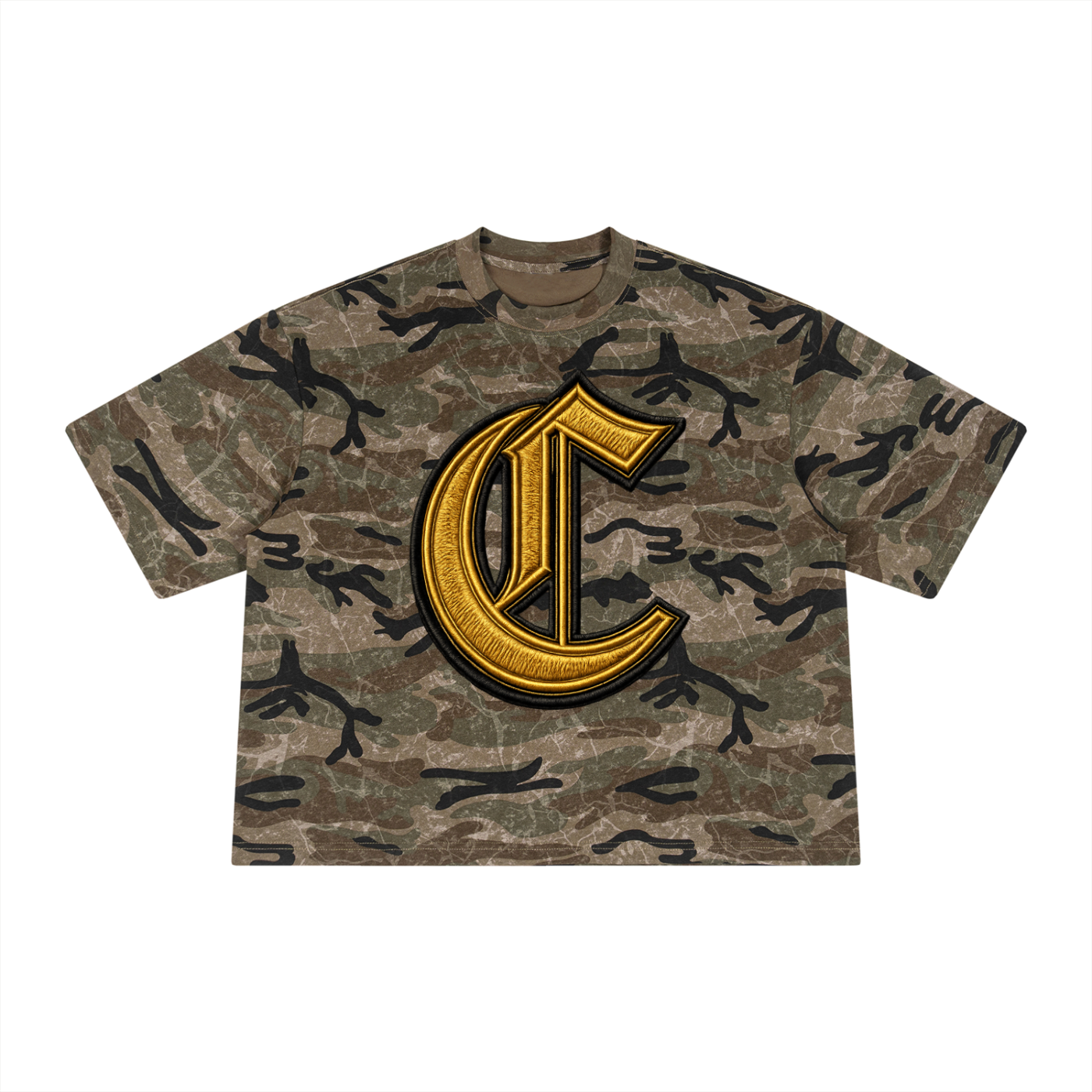 Character Box Camo Print Tee