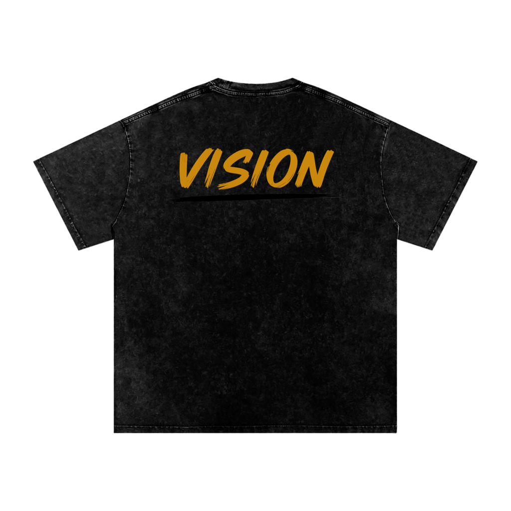 Snow Washed Oversized Cotton T-Shirt