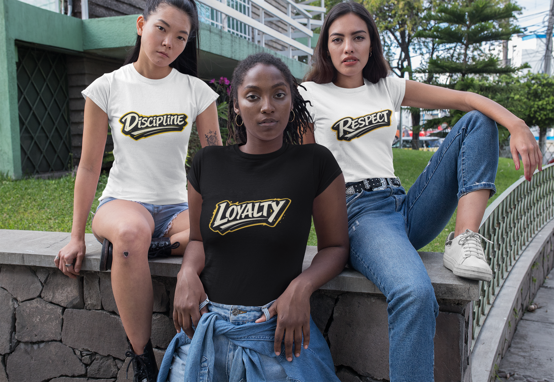 Loyalty Yellow Script-Women's Tee