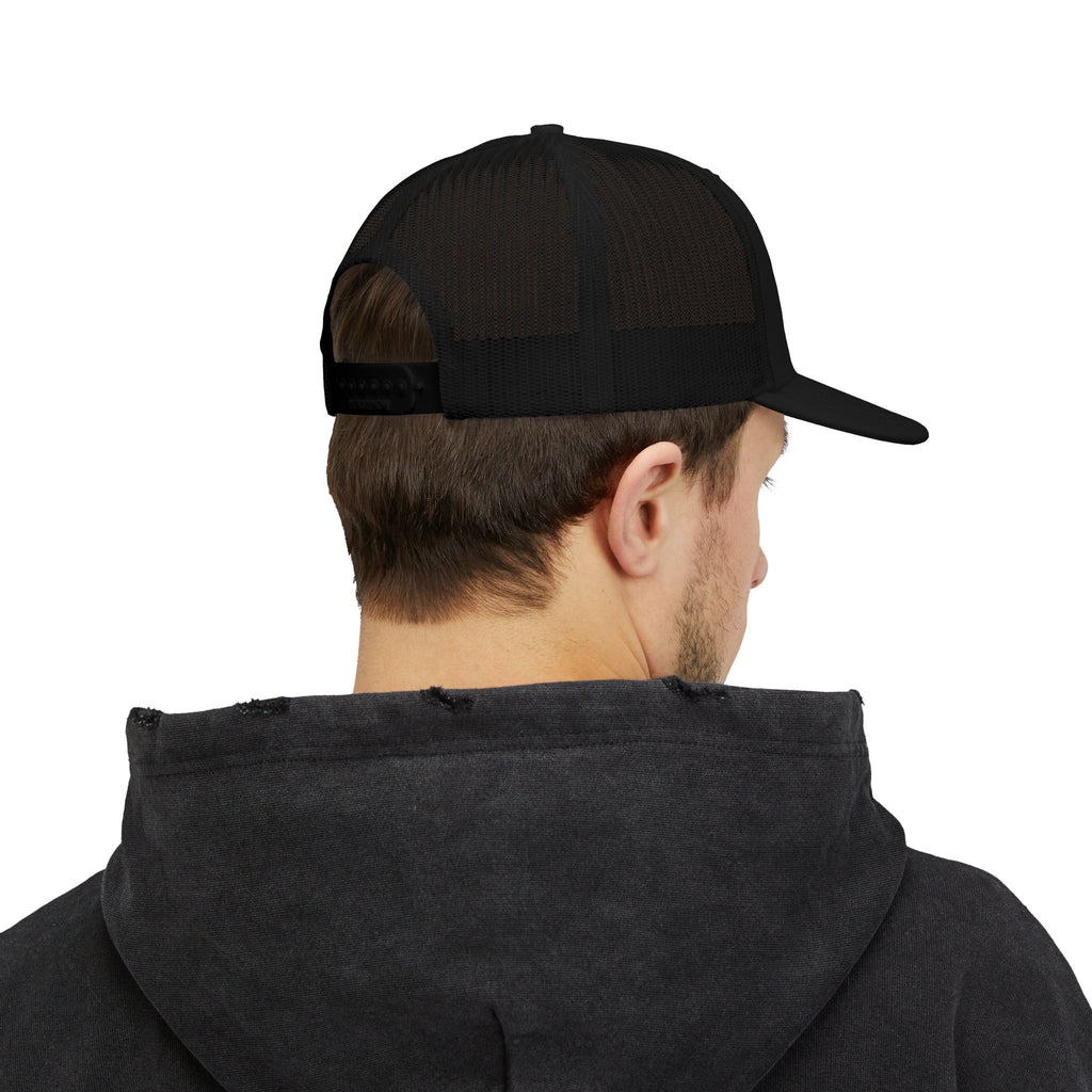 Character 'C' Trucker Cap — Vintage Gothic Logo Snapback Hat