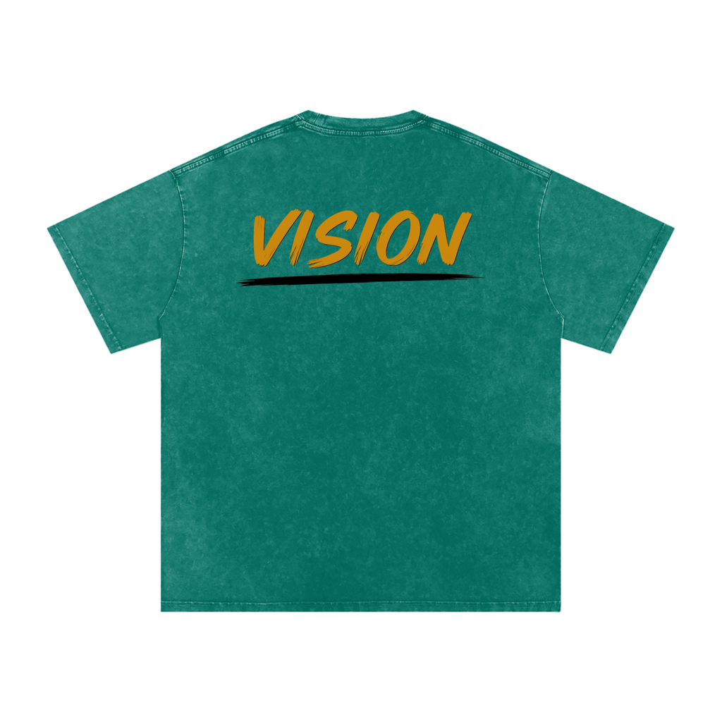 Snow Washed Oversized Cotton T-Shirt