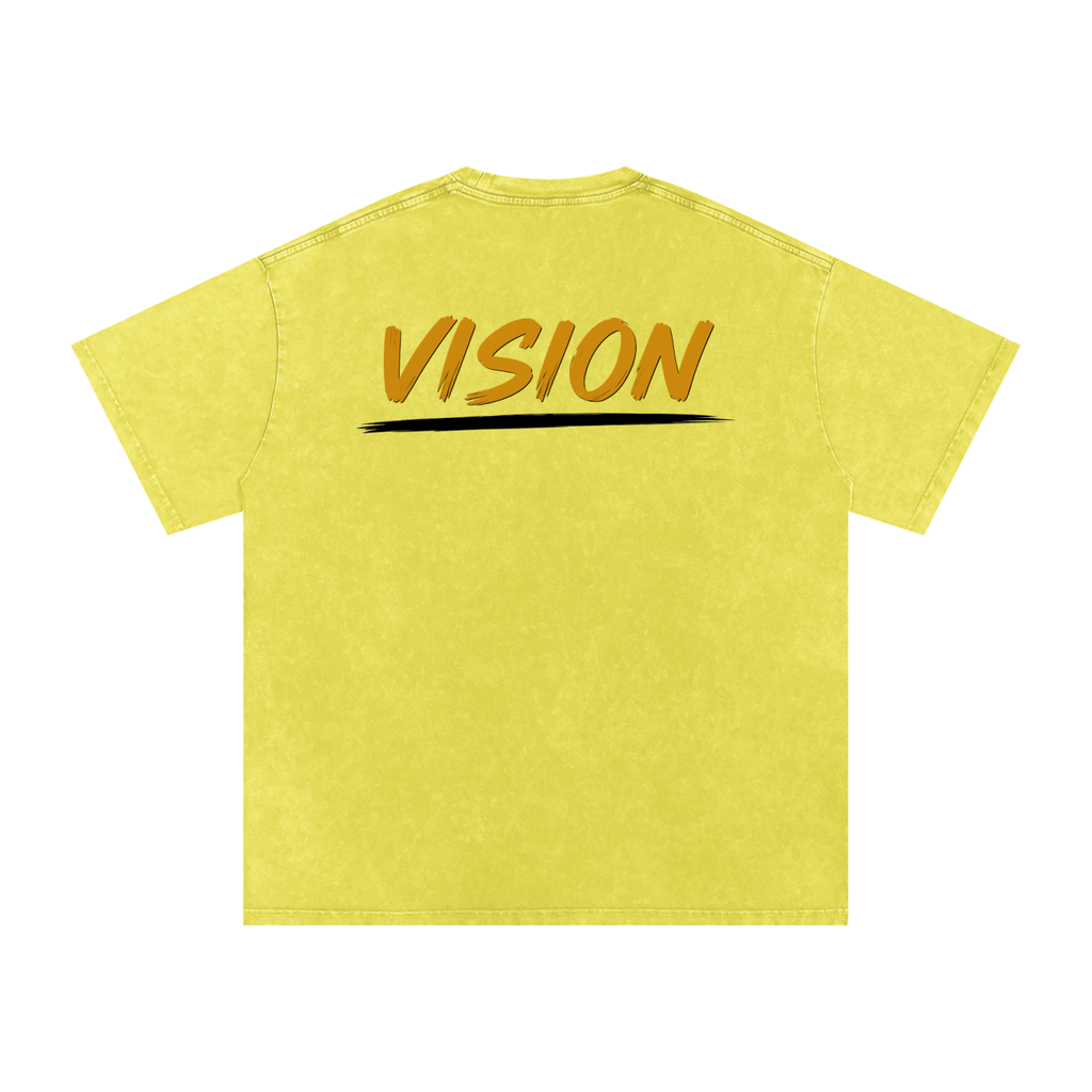 Snow Washed Oversized Cotton T-Shirt