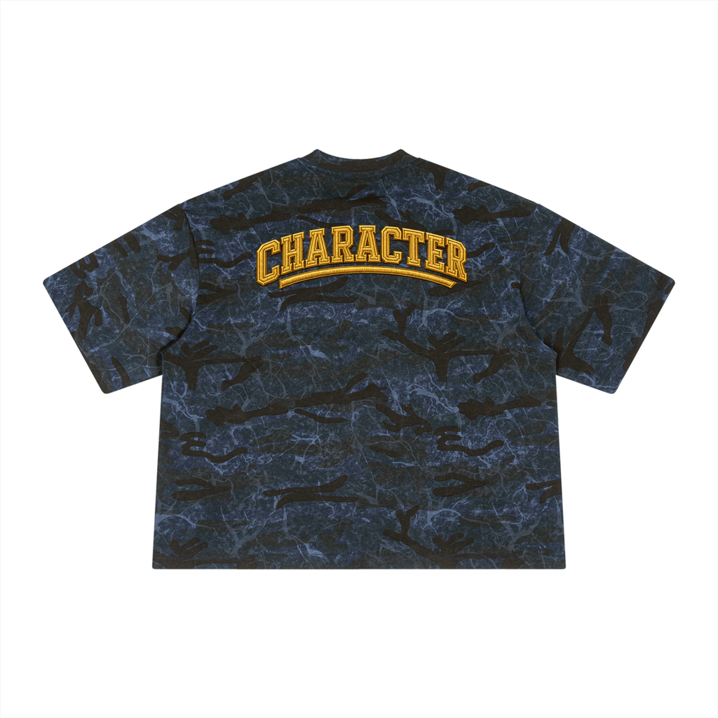 Unisex Boxy Camo Print T-Shirt